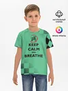 Детская базовая футболка / KEEP CALM and BREATHE