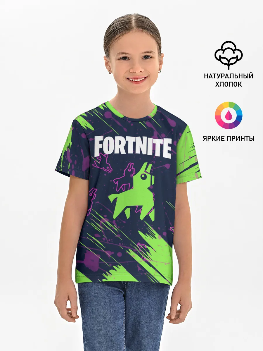 Детская базовая футболка / FORTNITE LAMA.