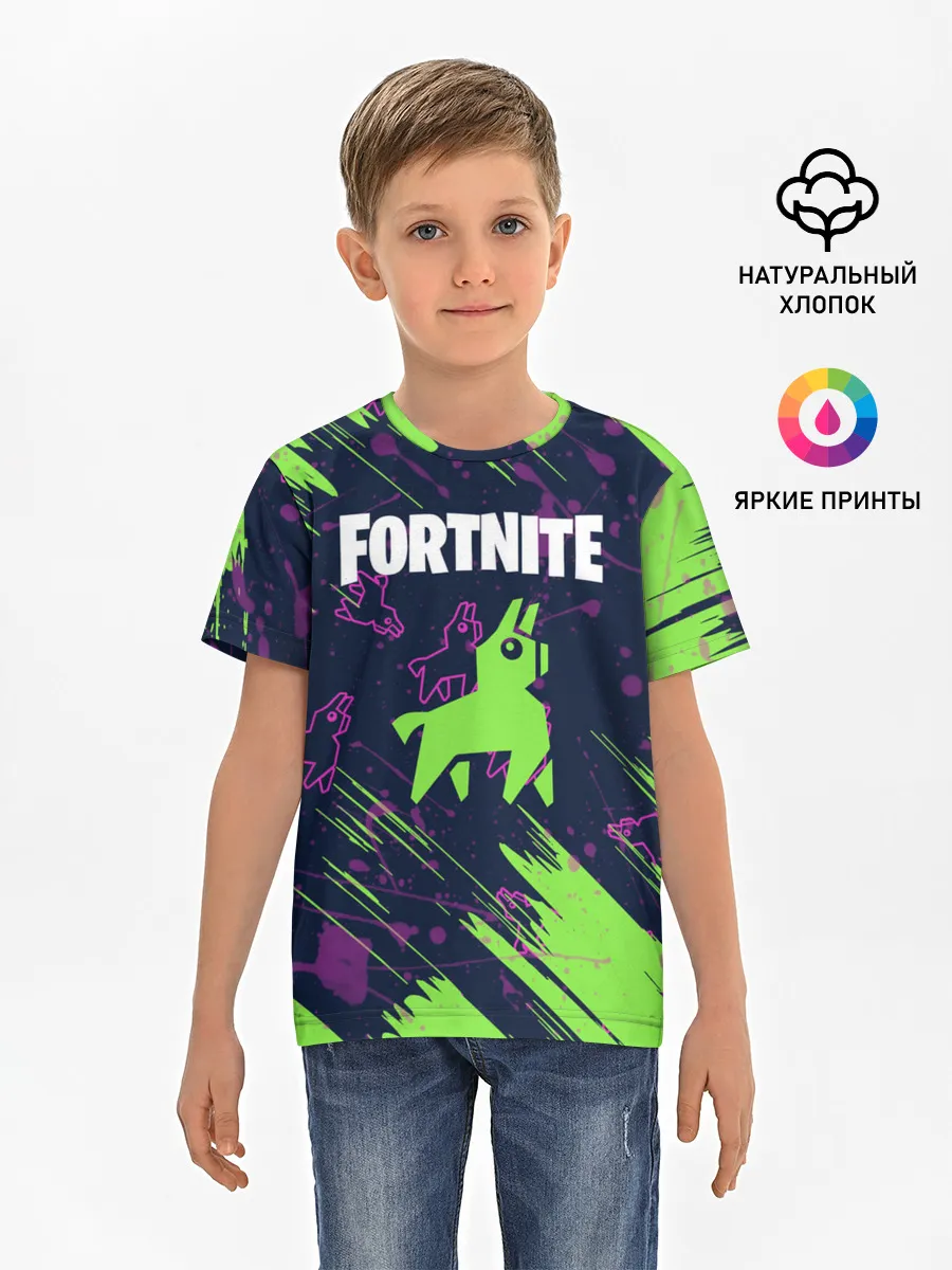 Детская базовая футболка / FORTNITE LAMA.