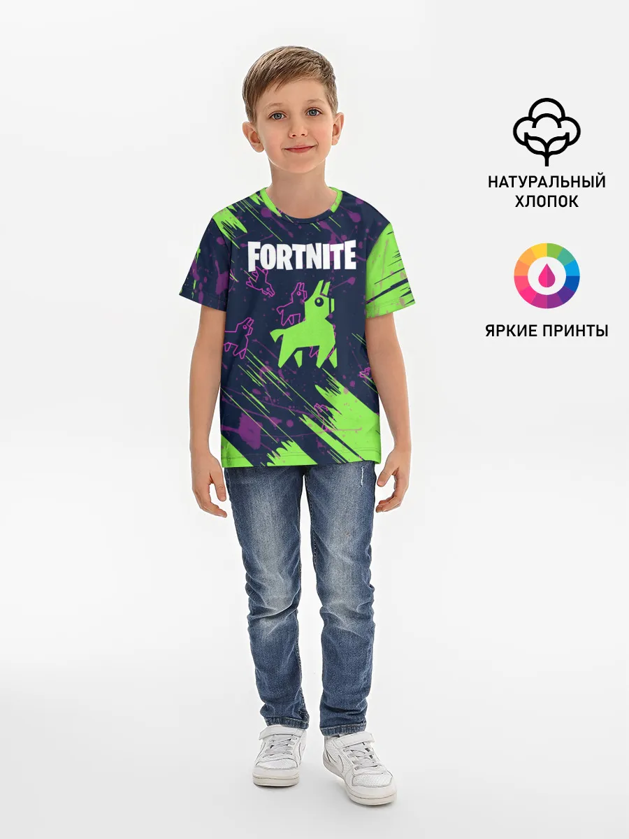 Детская базовая футболка / FORTNITE LAMA.