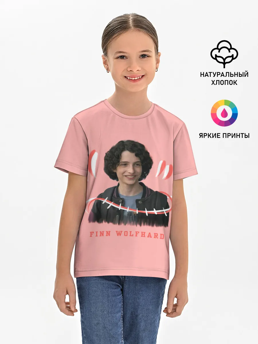 Детская базовая футболка / finn wolfhard