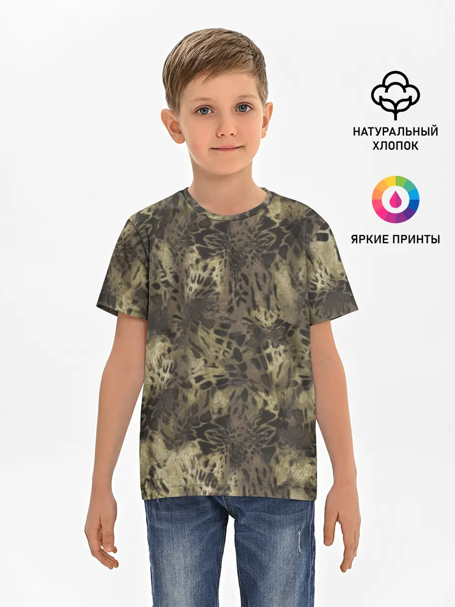 Детская базовая футболка / Камуфляж Prym1 Woodlands Camo