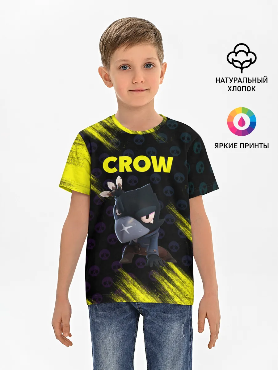 Детская базовая футболка / Brawl Stars CROW