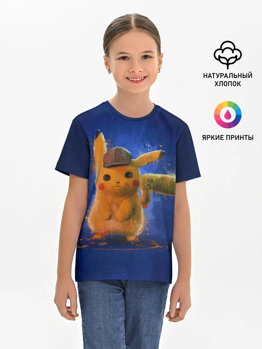 Детская базовая футболка / Pikachu Pika Pika