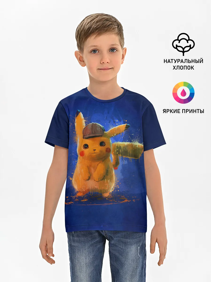 Детская базовая футболка / Pikachu Pika Pika