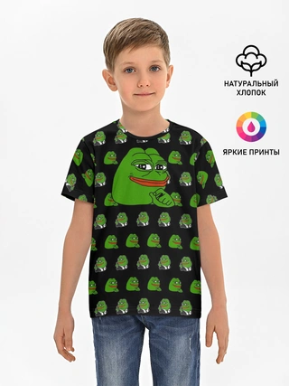 Детская базовая футболка / Frog Pepe