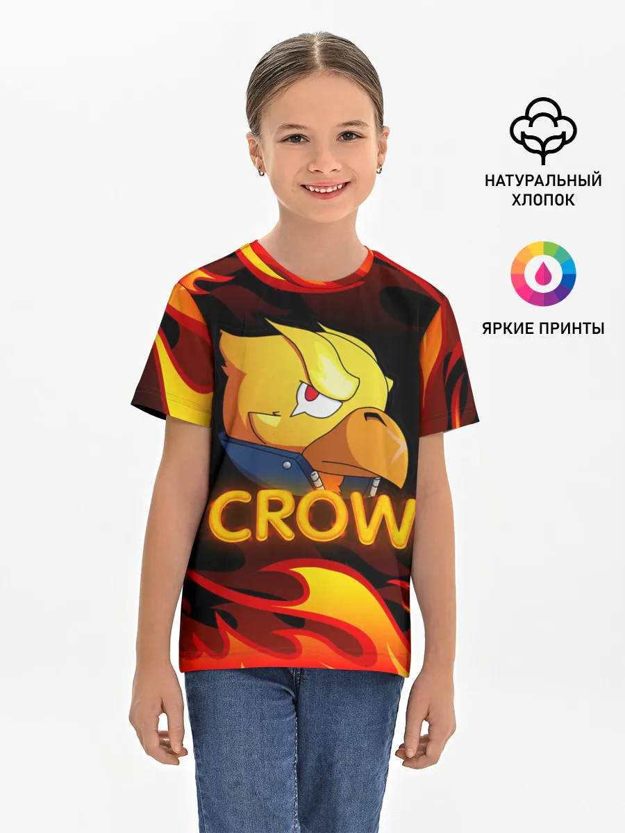 Детская базовая футболка / Crow (Brawl Stars)