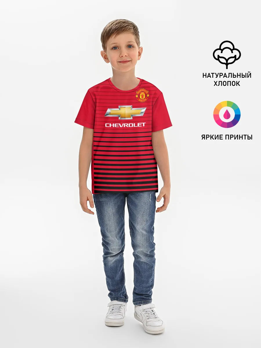 Детская базовая футболка / Man United Форма Home 18/19