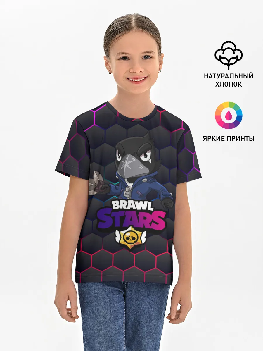 Детская базовая футболка / Crow (Brawl Stars)