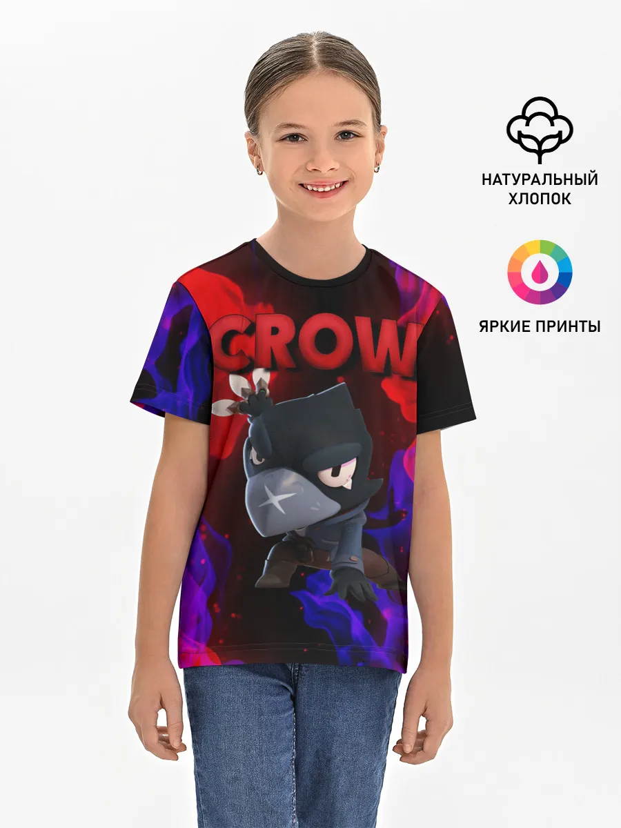 Детская базовая футболка / Brawl Stars CROW