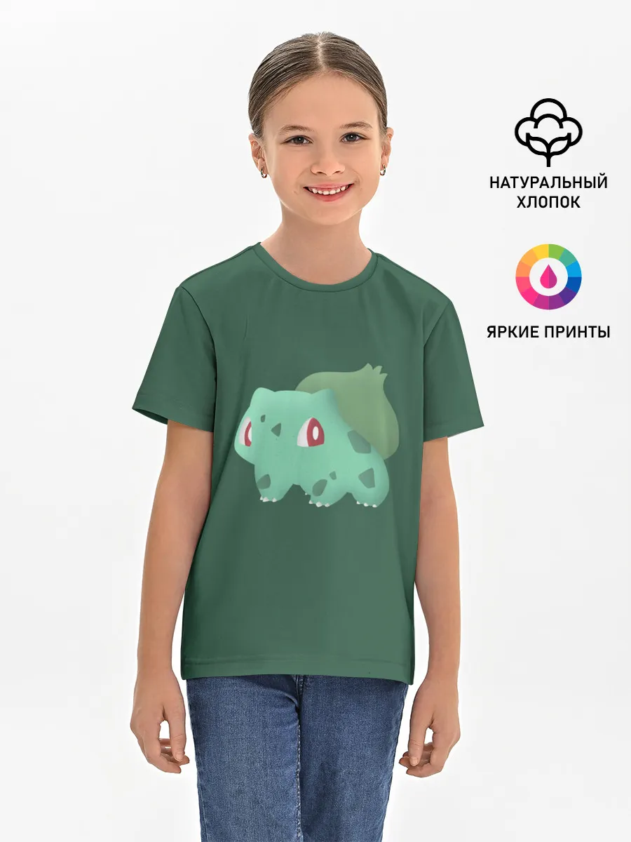 Детская базовая футболка / Pokemon Bulbasaur