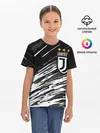 Детская базовая футболка / JUVENTUS / ЮВЕНТУС / БРЫЗГИ