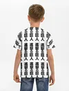 Детская базовая футболка / ATTACK ON TITAN hieroglyphs white pattern