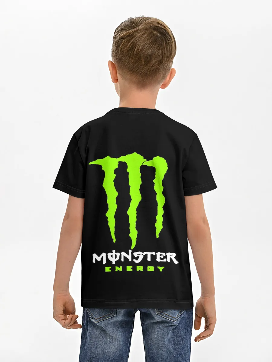 Детская базовая футболка / MONSTER ENERGY (+спина) (Z)