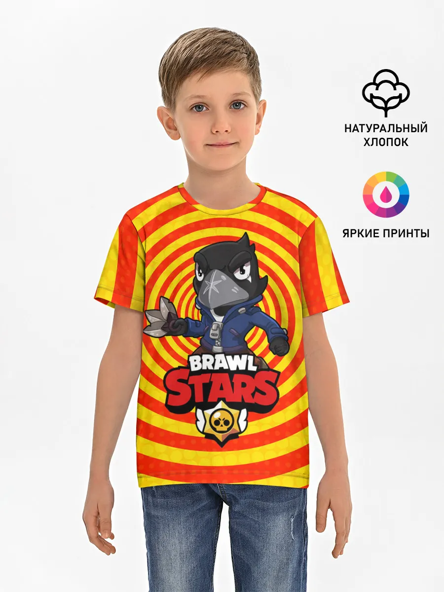 Детская базовая футболка / Brawl Stars CROW