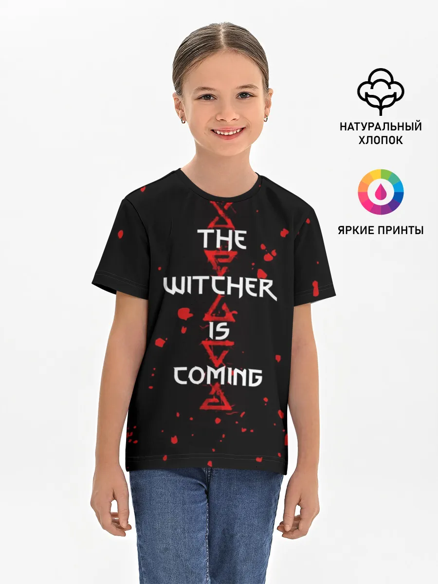 Детская базовая футболка / The Witcher Is Coming