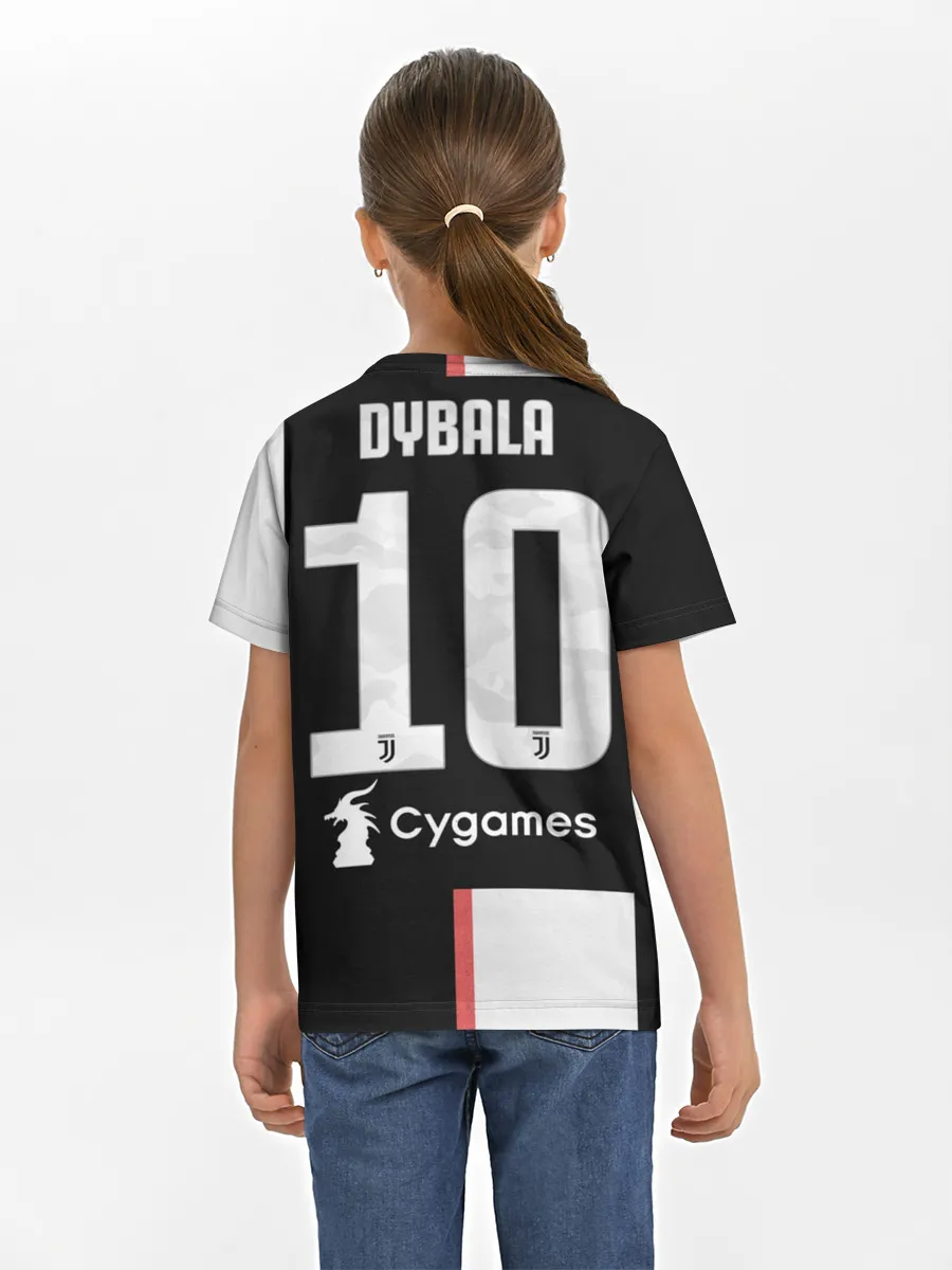 Детская базовая футболка / Dybala home 19-20