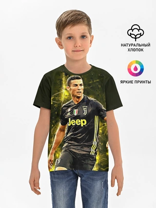 Детская базовая футболка / Cristiano Ronaldo (Juventus)