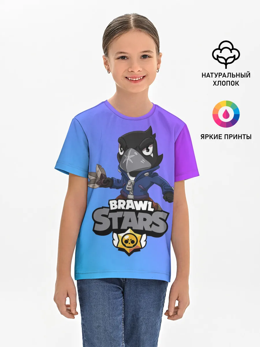 Детская базовая футболка / Crow (Brawl Stars)