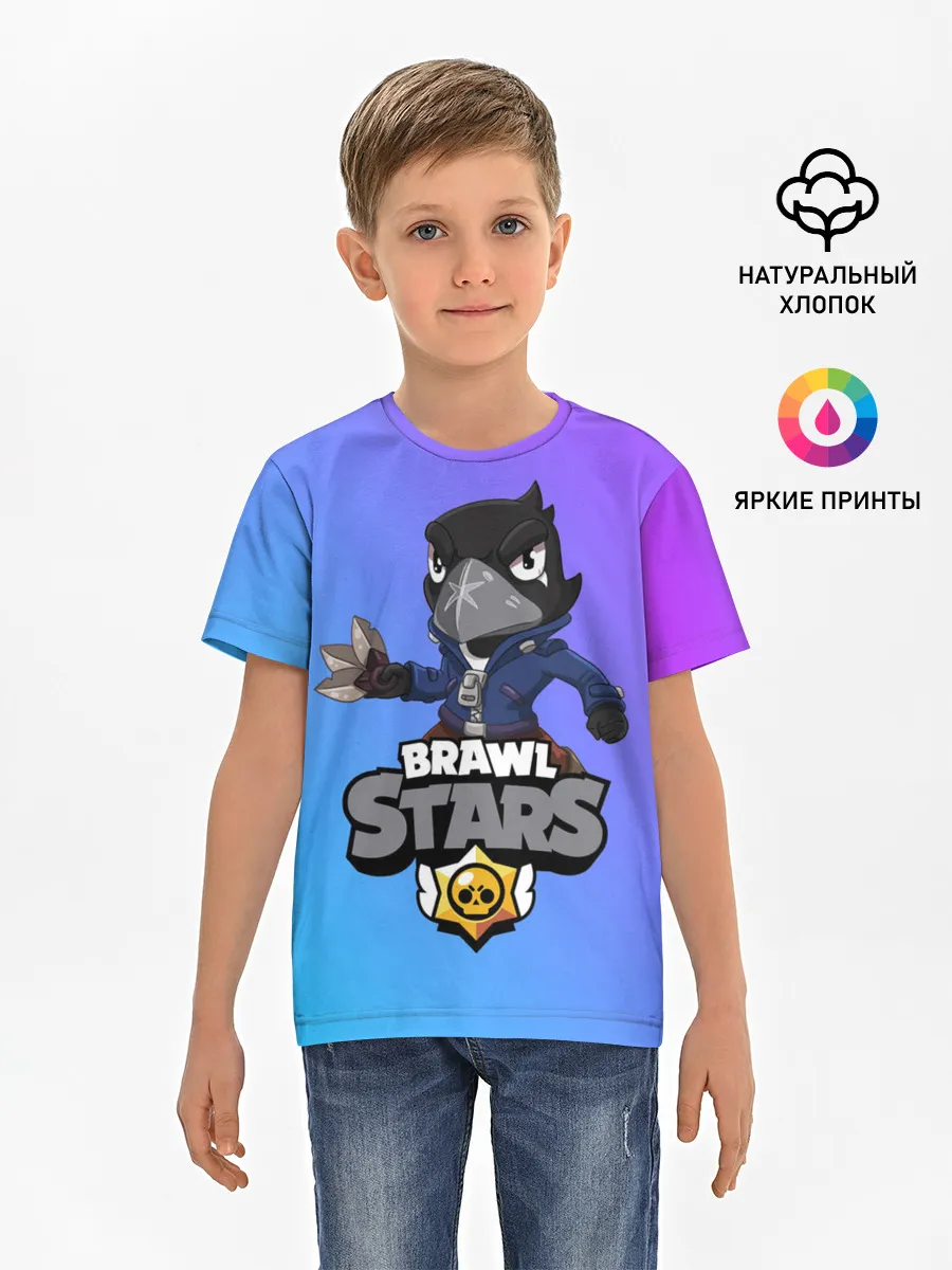 Детская базовая футболка / Crow (Brawl Stars)