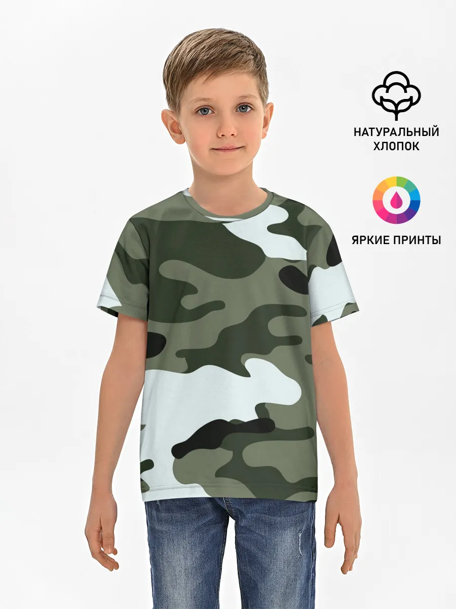 Детская базовая футболка / camouflage 2