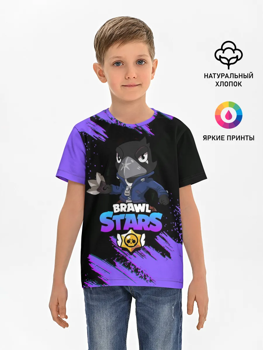 Детская базовая футболка / Brawl Stars CROW