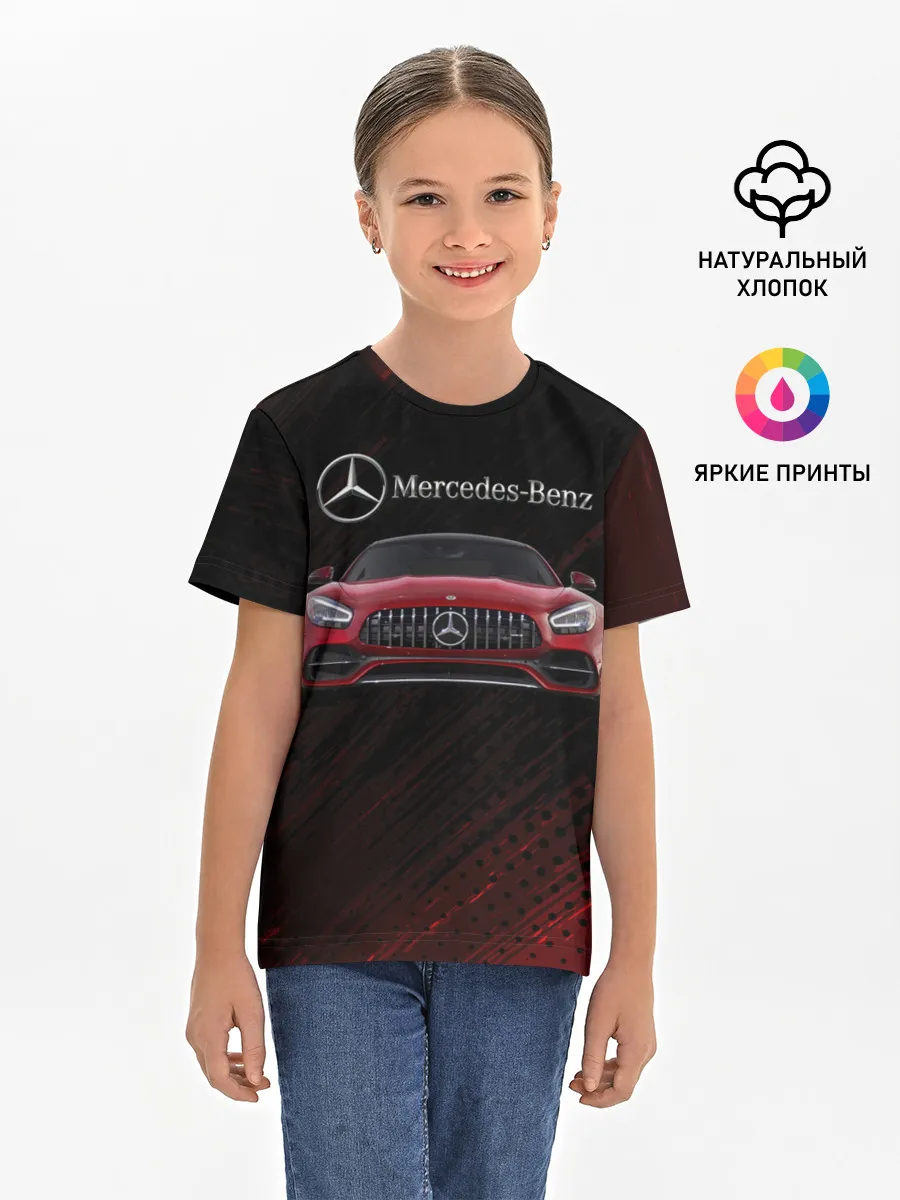 Детская базовая футболка / Mercedes Benz AMG.