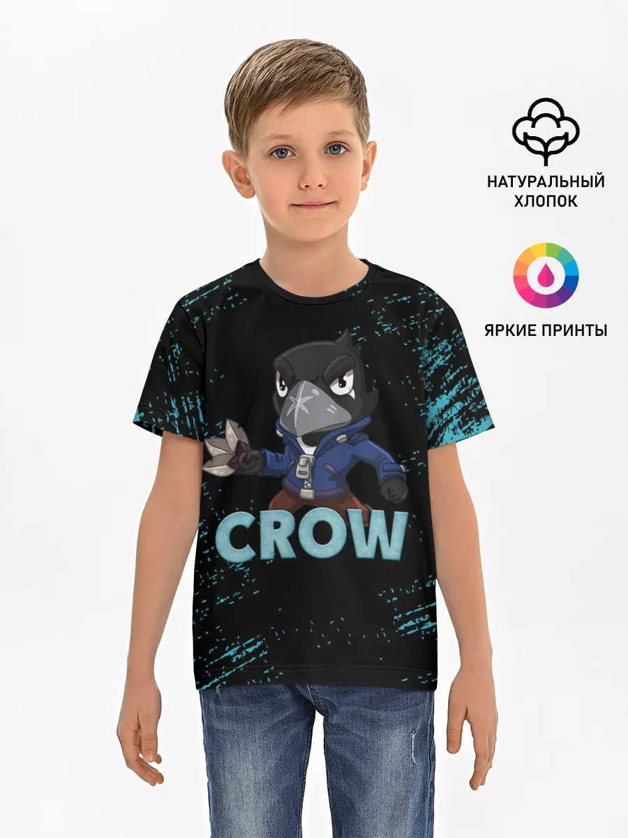 Детская базовая футболка / Brawl Stars CROW