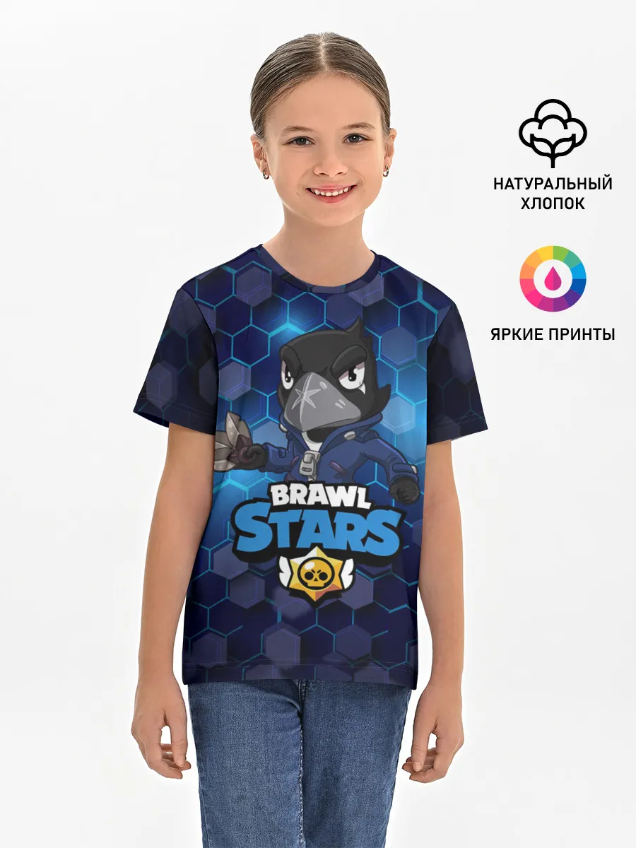 Детская базовая футболка / Crow (Brawl Stars)