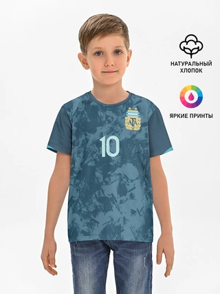 Детская базовая футболка / Messi away Copa America 2020