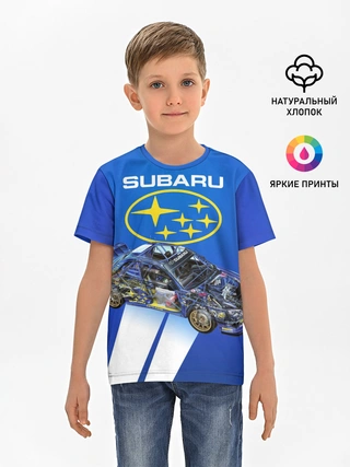 Детская базовая футболка / Subaru