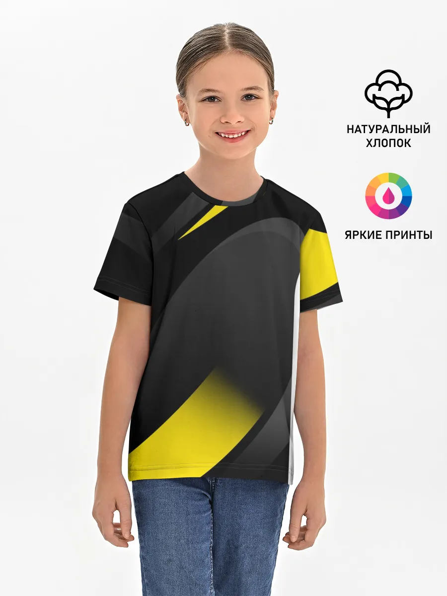 Детская базовая футболка / SPORT WEAR YELLOW