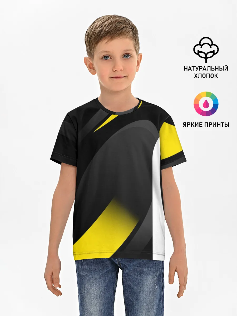 Детская базовая футболка / SPORT WEAR YELLOW