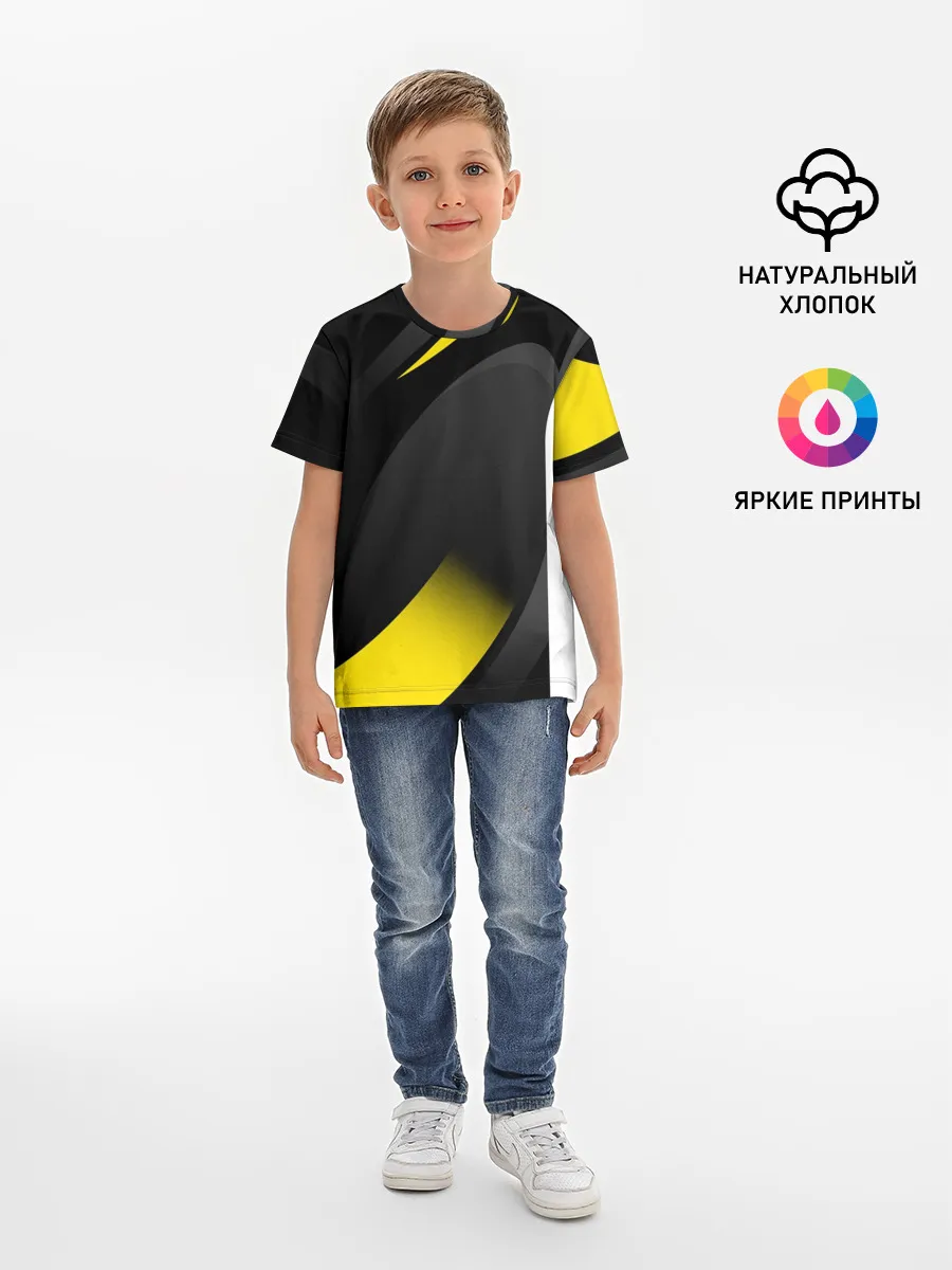 Детская базовая футболка / SPORT WEAR YELLOW