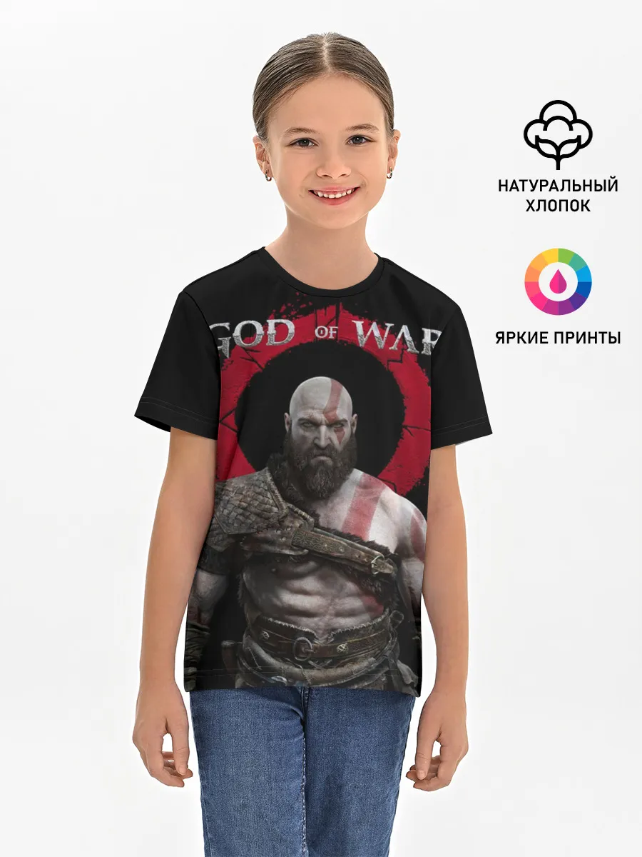 Детская базовая футболка / God of War