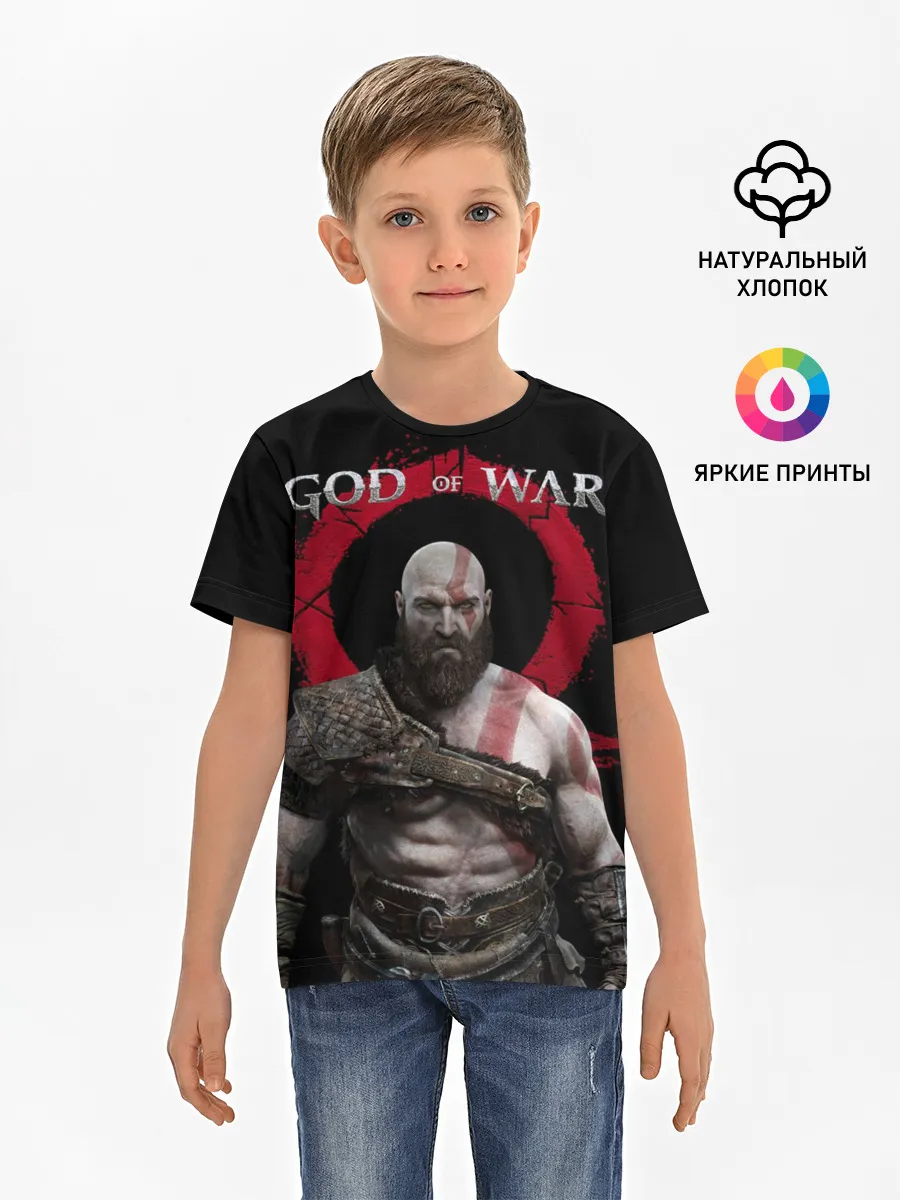 Детская базовая футболка / God of War