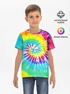 Детская базовая футболка / TIE-DYE СТЕНА