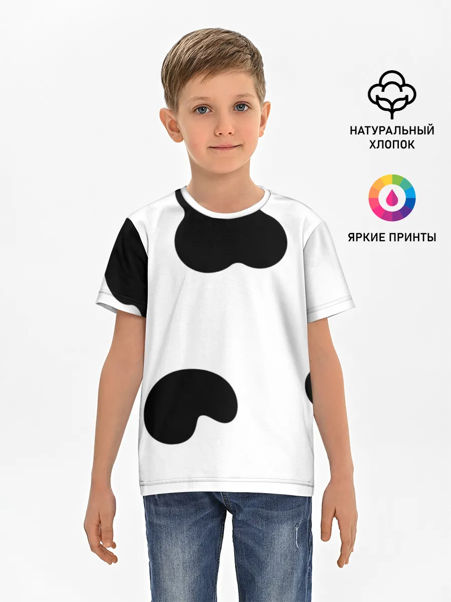 Детская базовая футболка / Cow print