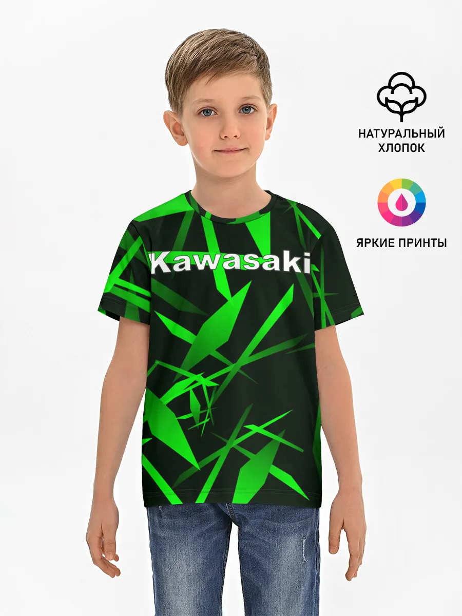 Детская базовая футболка / Kawasaki