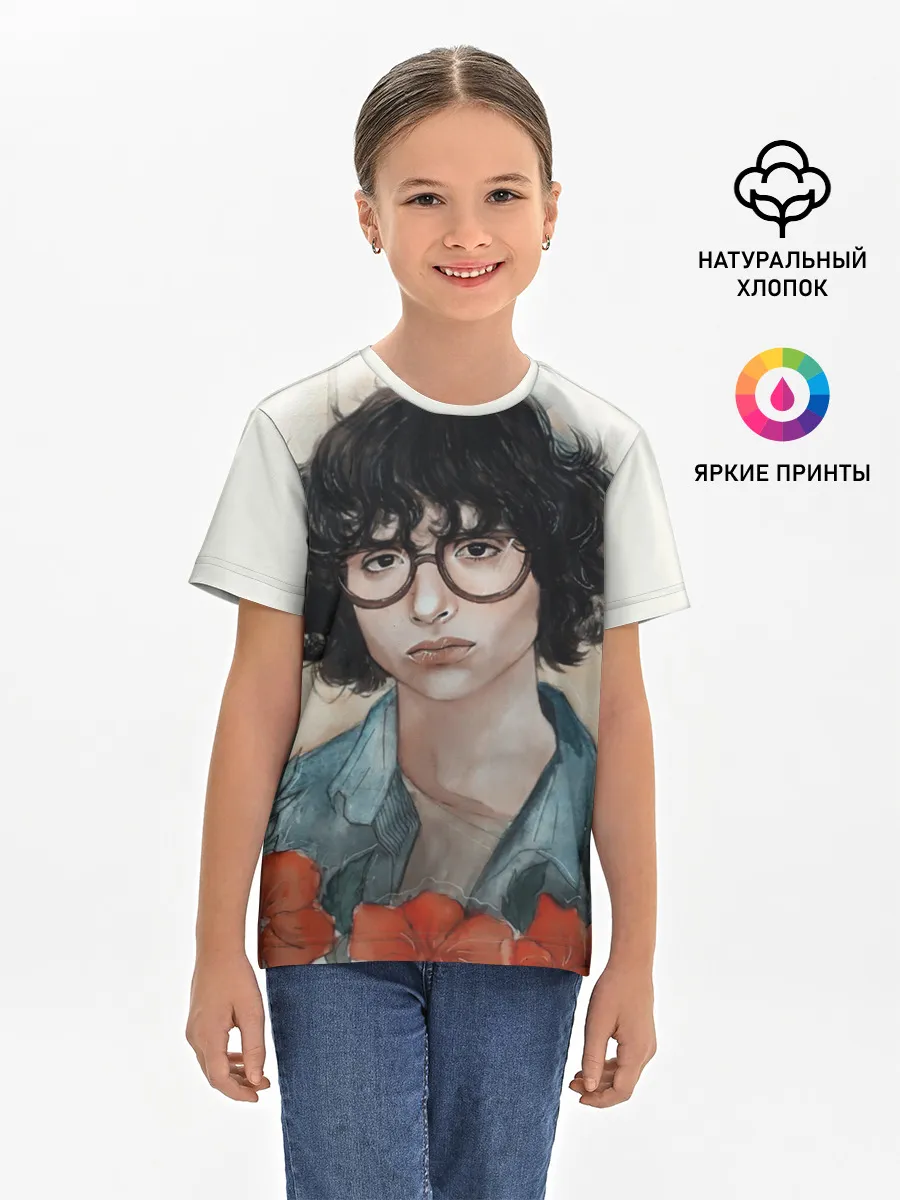 Детская базовая футболка / finn wolfhard