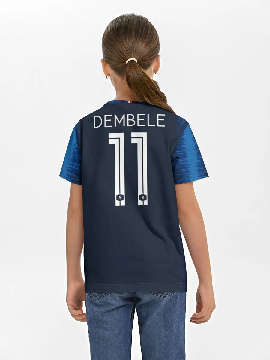 Детская базовая футболка / Dembele home 18-19 WC