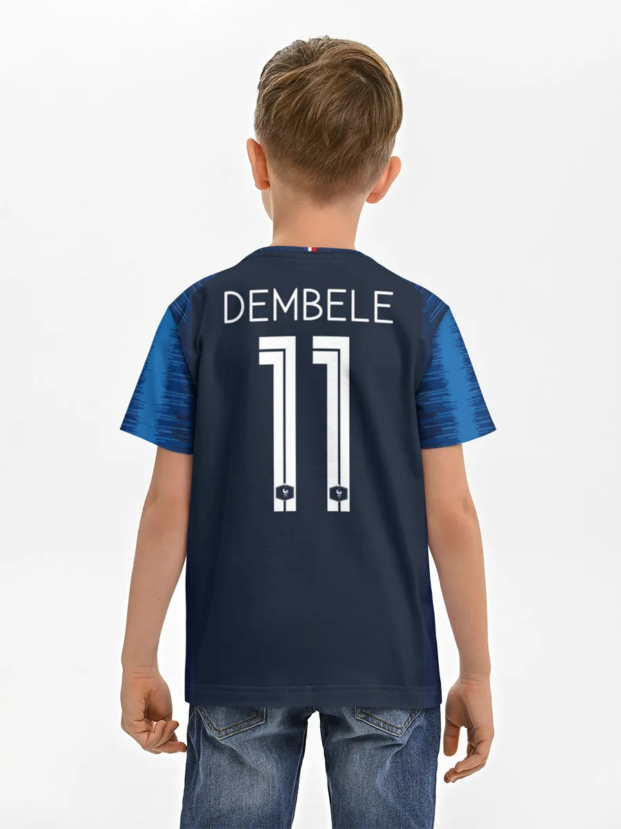 Детская базовая футболка / Dembele home 18-19 WC