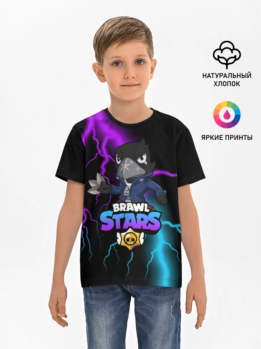 Детская базовая футболка / BRAWL STARS CROW