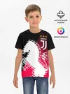 Детская базовая футболка / JUVENTUS / ЮВЕНТУС / НЕОН