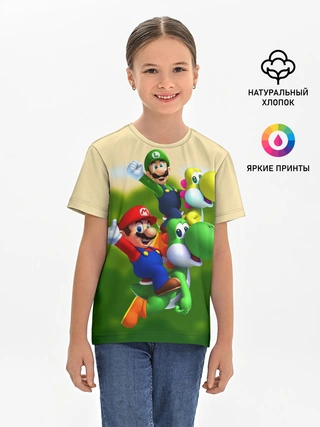 Детская базовая футболка / 3DMario