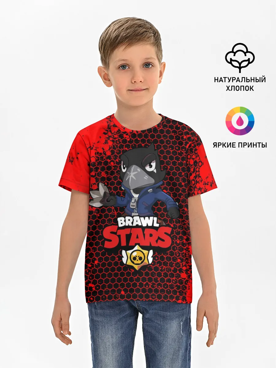 Детская базовая футболка / Brawl Stars CROW