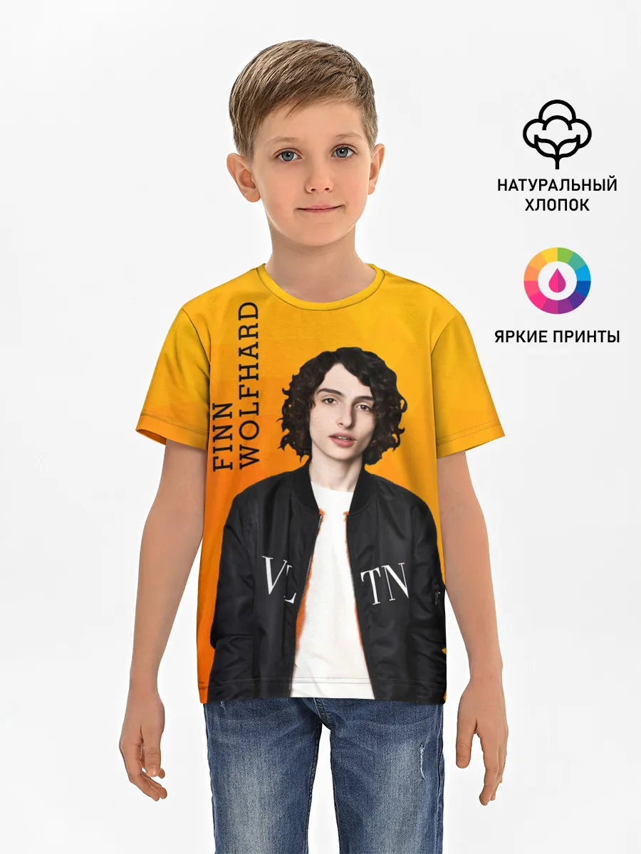 Детская базовая футболка / finn wolfhard