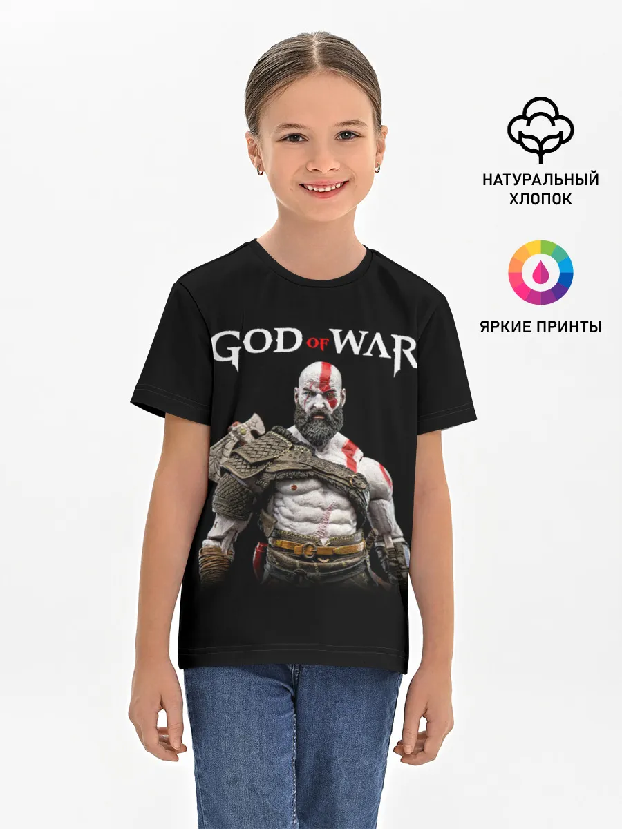 Детская базовая футболка / God of War