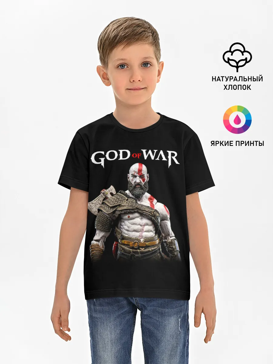 Детская базовая футболка / God of War