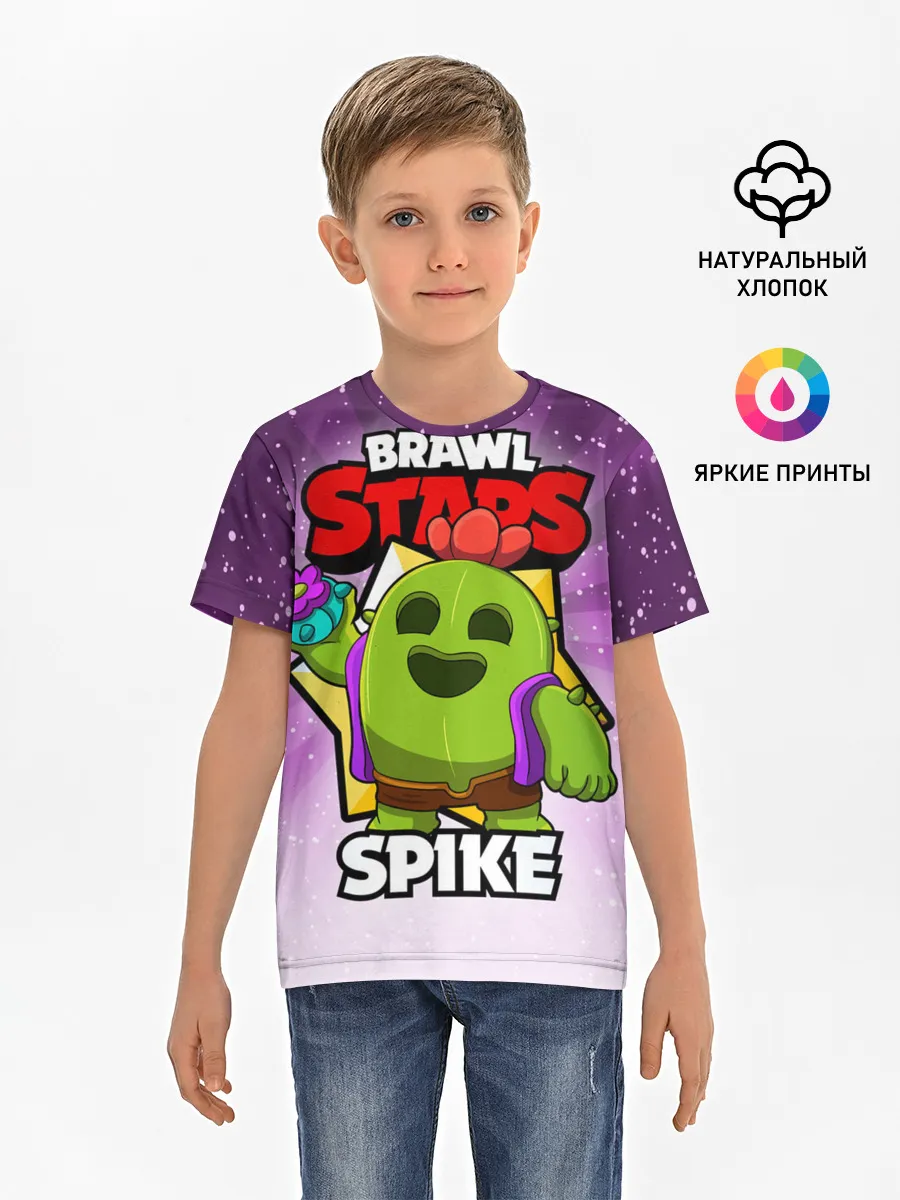 Детская базовая футболка / BRAWL STARS SPIKE